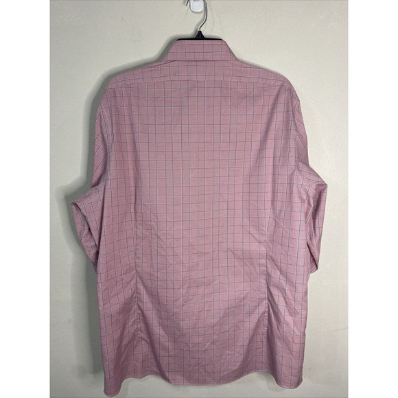 Brooks Brothers  Pink/white/blue  Plaid Long Sleeve Button  Size 17 /33 Sleeve - Picture 3 of 6